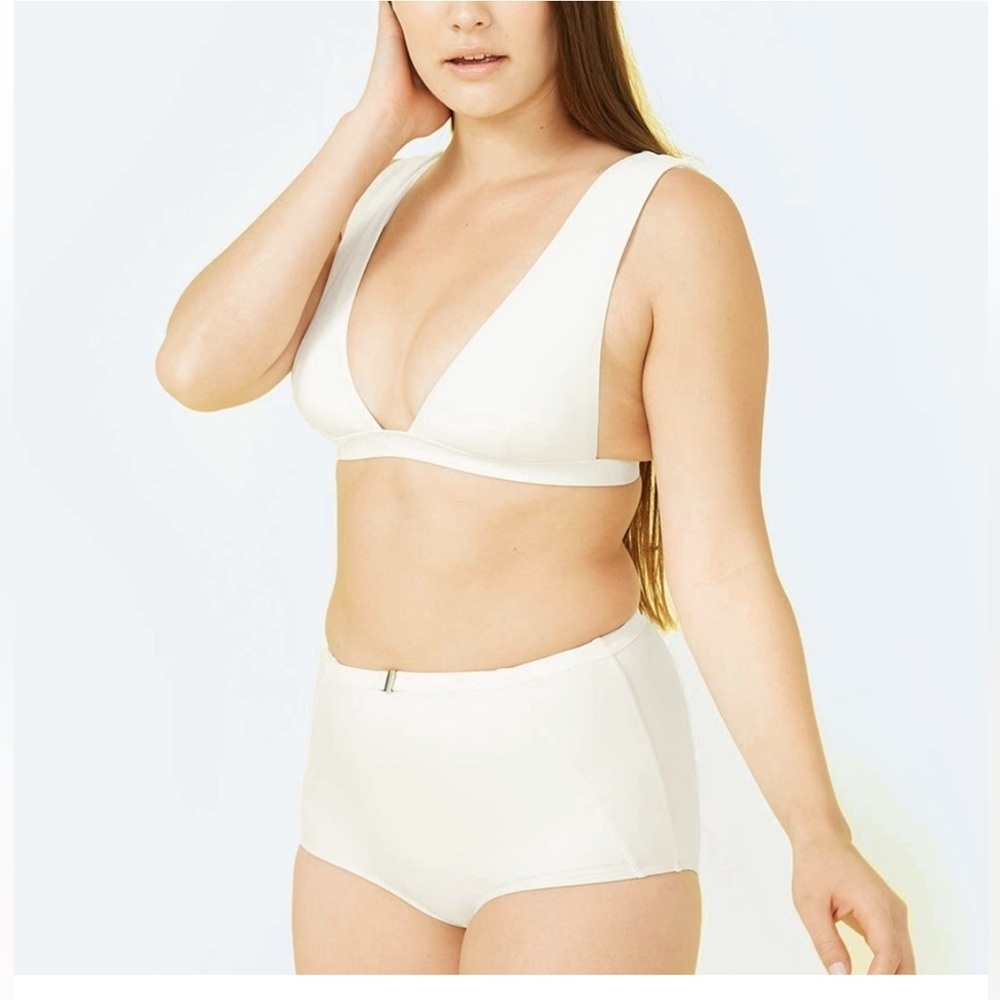 Summersalt Cream Bikini high waisted bottoms perfect condition size 2